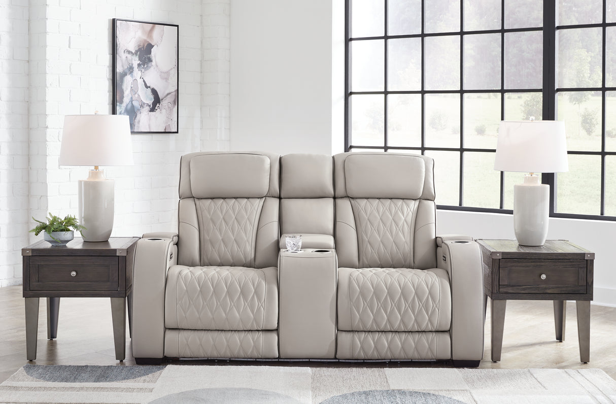 Furniture City Biloxi - Ashley Furniture - Boyington Living Room - PWR REC Loveseat/CON/ADJ HDRST / Gray - U2710518