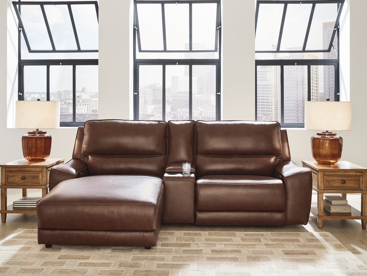Furniture City Biloxi - Ashley Furniture - DeepWakes Sectional - 3-Piece Power Reclining Sectional with Chaise / Canyon - PCU62607S17