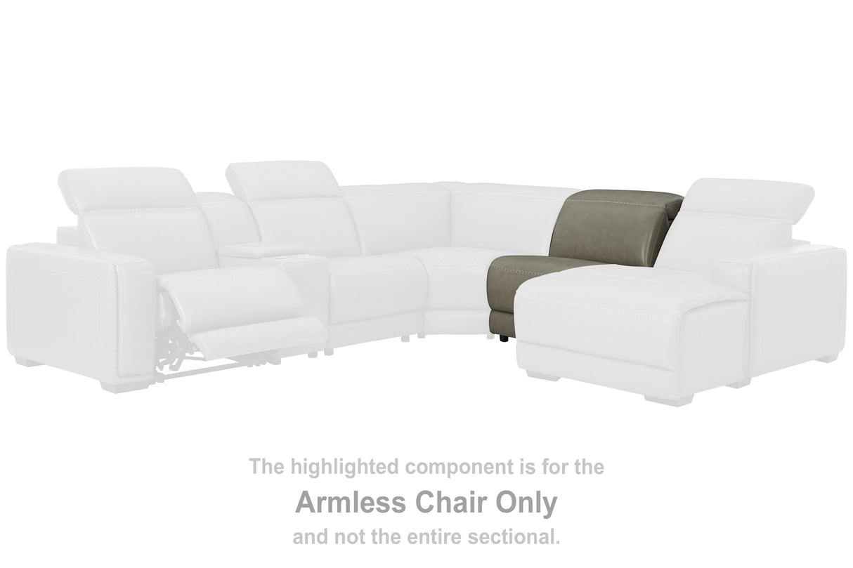 Furniture City Biloxi - Ashley Furniture - Correze Sectional - Armless Chair / Gray - U9420246