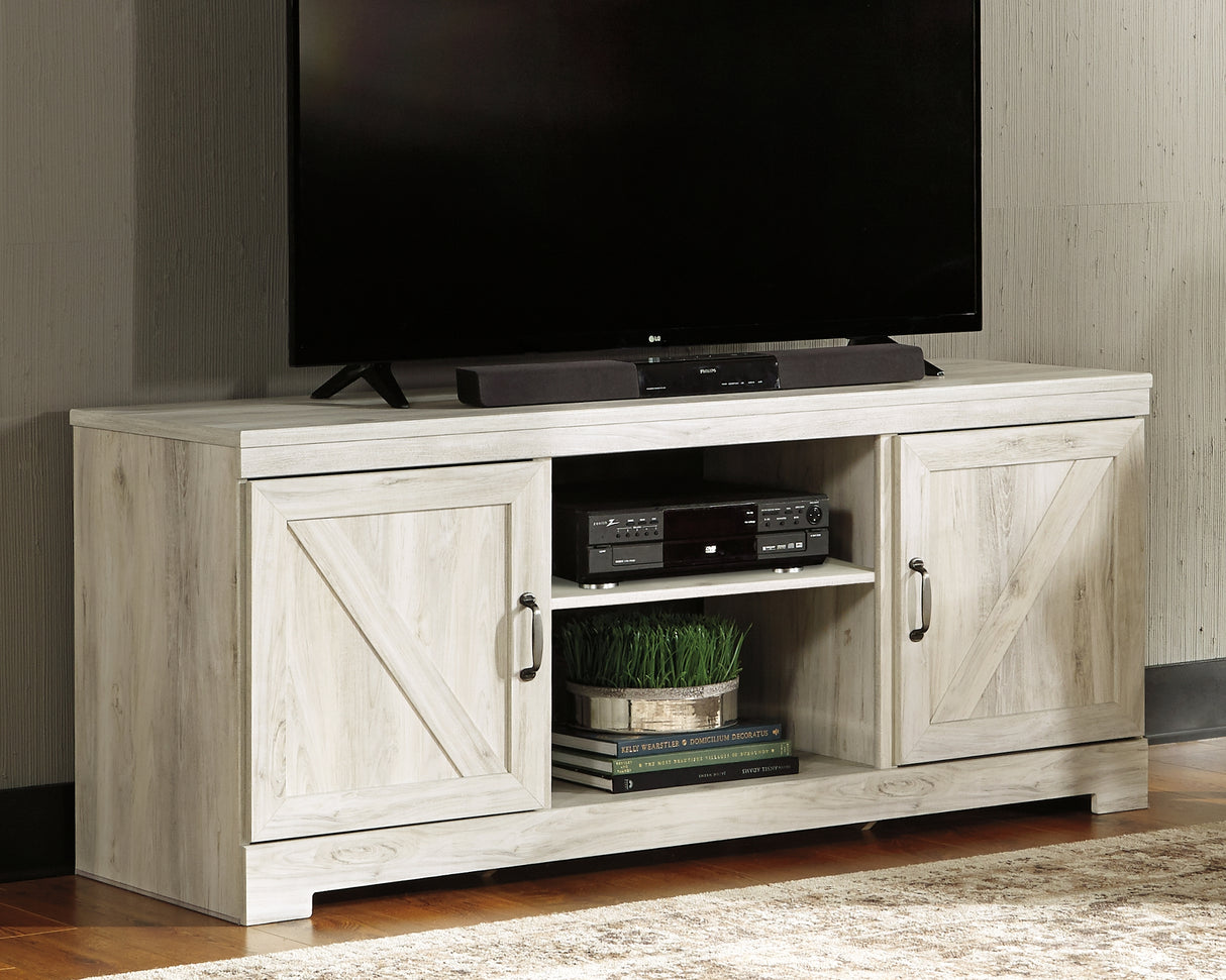 Furniture City Biloxi - Ashley Furniture - Bellaby TV Stand - 63" / Whitewash - W331-68
