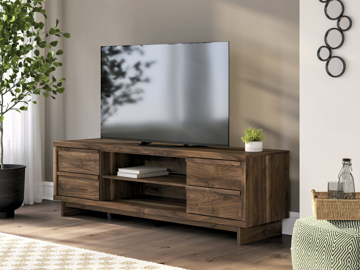 Furniture City Biloxi - Ashley Furniture - Zadilyn 72" TV Stand - 72" / Brown - W3367-68