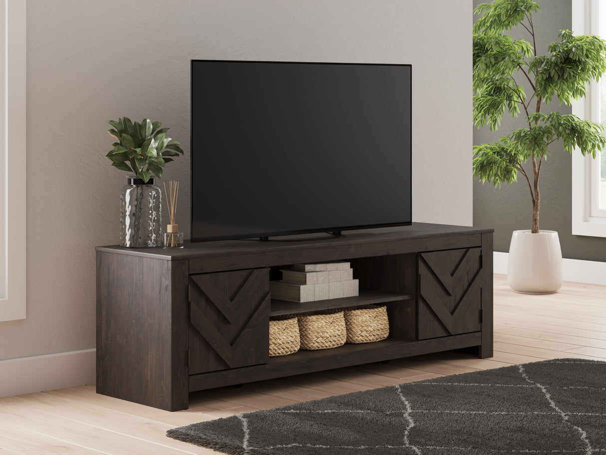 Furniture City Biloxi - Ashley Furniture - Cayboni TV Stand - 71" / Black - W3789-68
