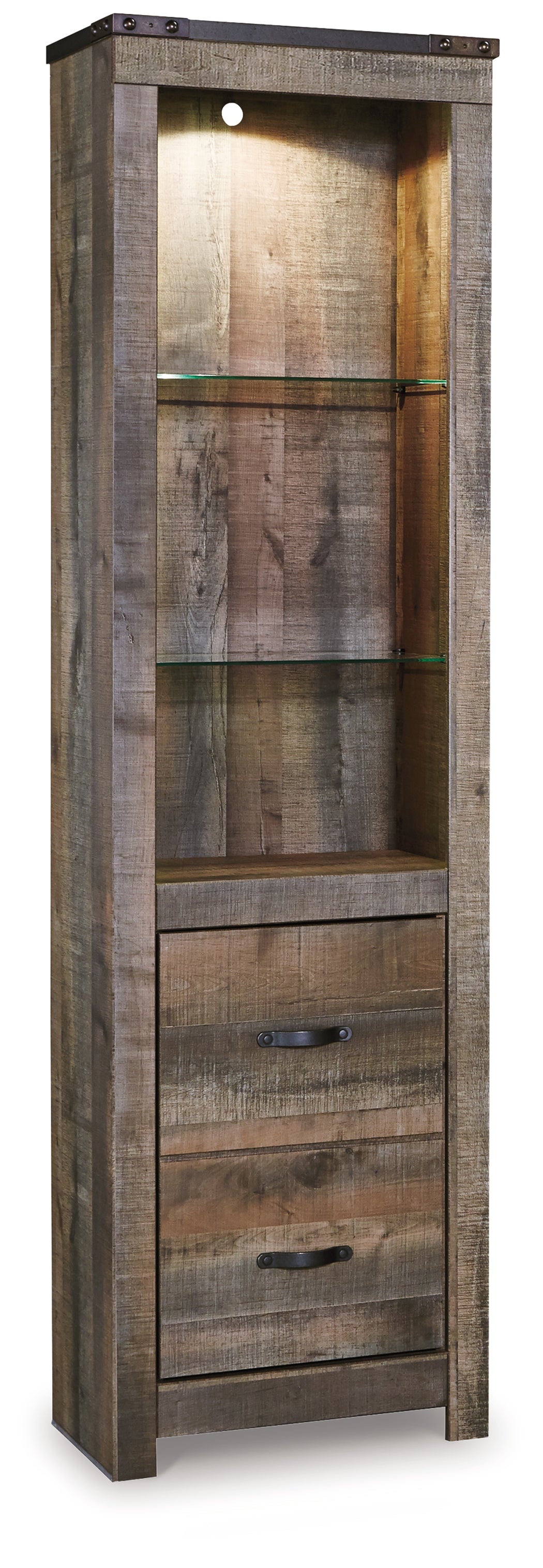 Furniture City Biloxi - Ashley Furniture - Trinell Entertainment Center - Pier / Brown - W446-24
