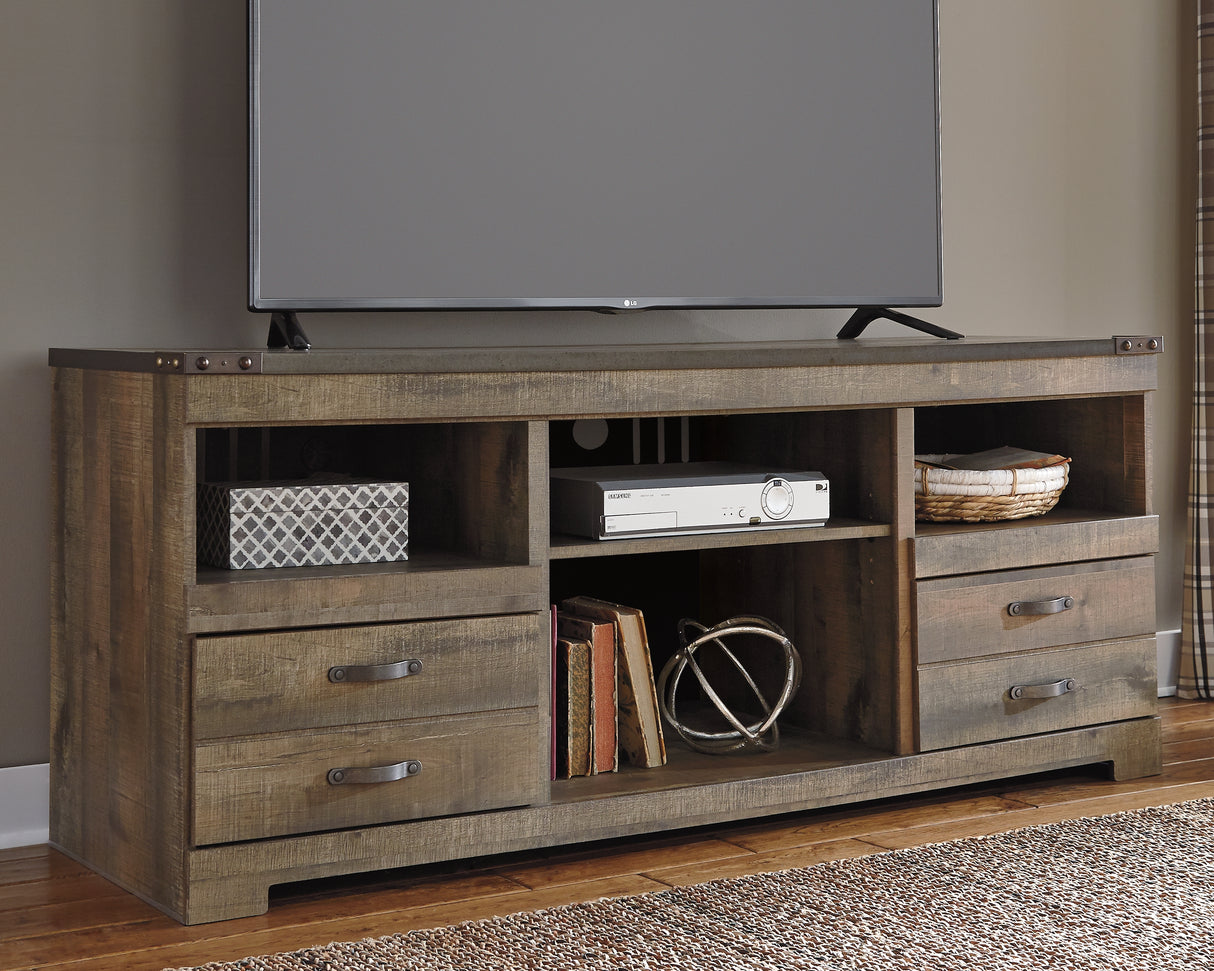 Furniture City Biloxi - Ashley Furniture - Trinell TV Stand - 63" / Brown - W446-68
