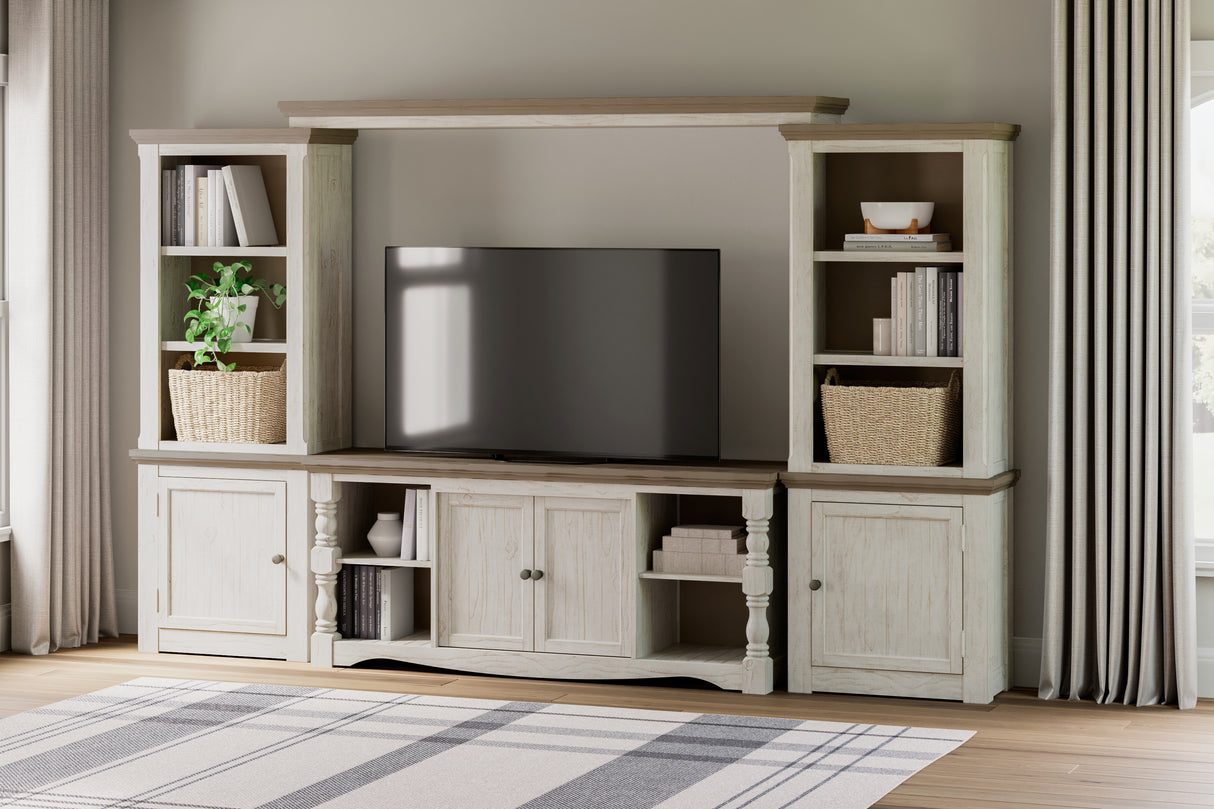Furniture City Biloxi - Ashley Furniture - Havalance Entertainment Center - Bridge / Two-tone - W814-35