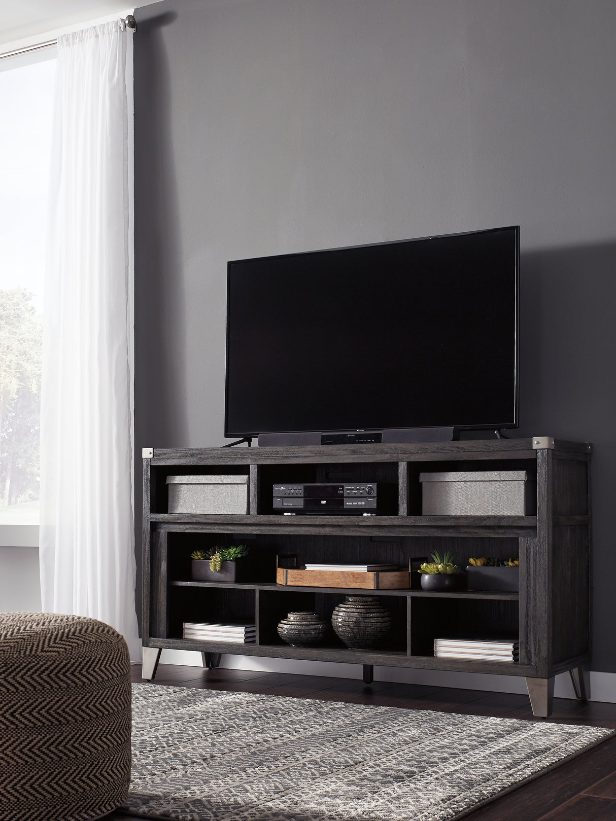 Furniture City Biloxi - Ashley Furniture - Todoe 65" TV Stand - 65" / Gray - W901-68