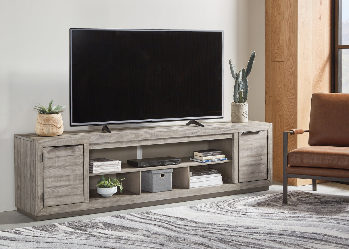 Furniture City Biloxi - Ashley Furniture - Naydell 92" TV Stand - 92" / Gray - W996-78