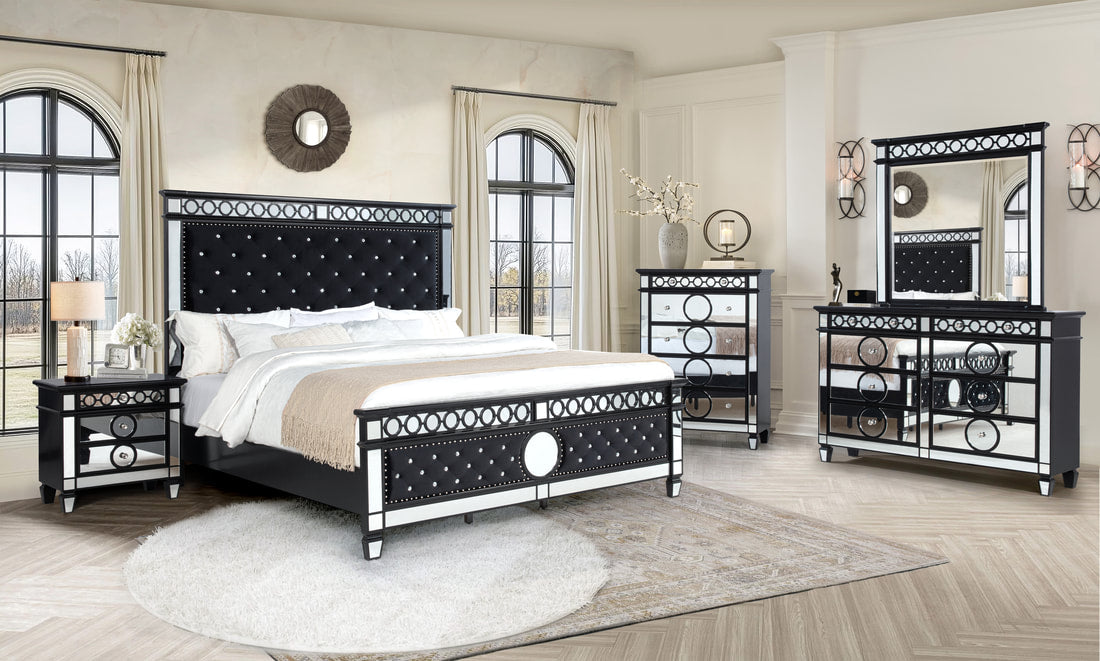 B5030 - 4pc or 5pc Bedroom Set - Queen, King 2