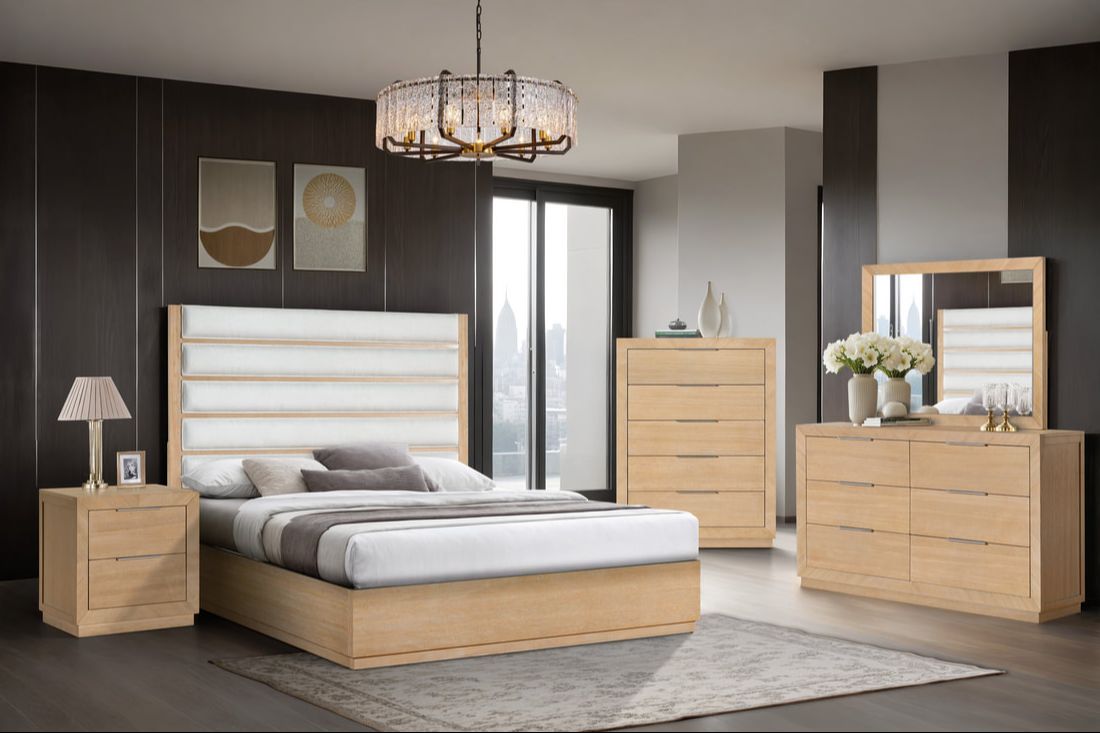 OSLO 4pc or 5pc Bedroom Set ONLY - Queen, King 2