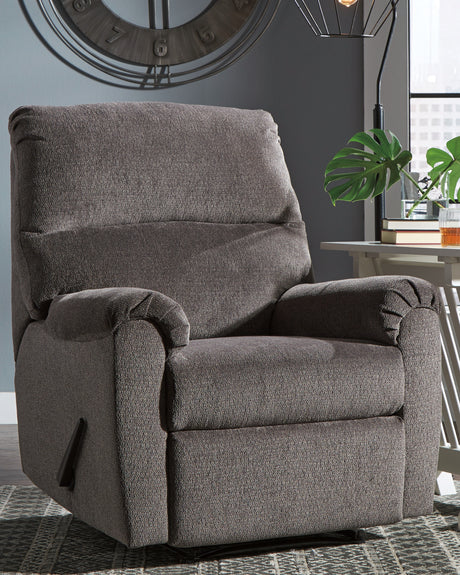 Furniture City Biloxi - Ashley Furniture - Nerviano Living Room - Zero Wall Recliner / Gray - 1080329