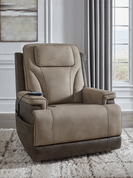 Furniture City Biloxi - Ashley Furniture - 4Z-Peaceful Pause Living Room - Power Lift Recliner / Slate - PC1210412