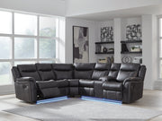 Furniture City Biloxi - Ashley Furniture - Sultan Meadow Sectional - 2-Piece Reclining Sectional / Carbon - PC13001S1