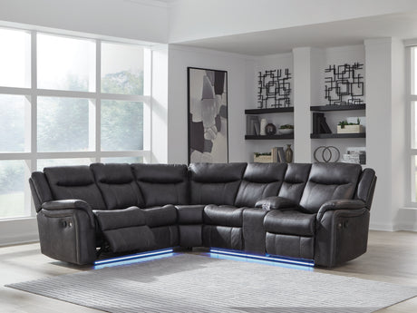 Furniture City Biloxi - Ashley Furniture - Sultan Meadow Sectional - 2-Piece Reclining Sectional / Carbon - PC13001S1