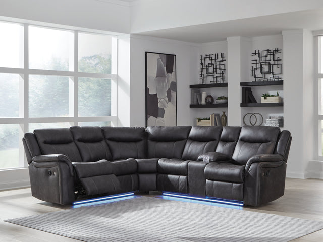 Furniture City Biloxi - Ashley Furniture - Sultan Meadow Sectional - 2-Piece Reclining Sectional / Carbon - PC13001S1