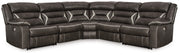 Furniture City Biloxi - Ashley Furniture - Kincord Sectional - 5-Piece Power Reclining Sectional / Midnight - 13104S6