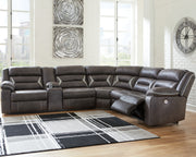 Furniture City Biloxi - Ashley Furniture - Kincord Sectional - 4-Piece Power Reclining Sectional / Midnight - 13104S4