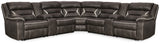Furniture City Biloxi - Ashley Furniture - Kincord Sectional - 3-Piece Power Reclining Sectional / Midnight - 13104S5