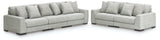 Furniture City Biloxi - Ashley Furniture - Regent Park 3-Piece Sectional Sofa and 2-Piece Sectional Loveseat - 3-Piece Sectional Sofa and 2-Piece Sectional Loveseat / Pewter - 14404U4