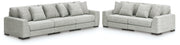 Furniture City Biloxi - Ashley Furniture - Regent Park 3-Piece Sectional Sofa and 2-Piece Sectional Loveseat - 3-Piece Sectional Sofa and 2-Piece Sectional Loveseat / Pewter - 14404U4