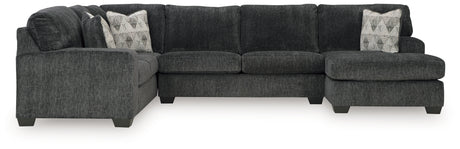 Furniture City Biloxi - Ashley Furniture - Hollyview Sectional - LAF 3-Piece Sectional with Chaise / Shadow - 15205S1