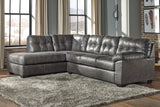 Furniture City Biloxi - Ashley Furniture - Fallston Sectional - RAF 2-Piece Sectional with Chaise / Slate - 17221S1