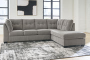 Furniture City Biloxi - Ashley Furniture - Lanelly Sectional - LAF 2-Piece Sectional with Chaise / Alloy - 17504S1