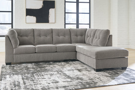 Furniture City Biloxi - Ashley Furniture - Lanelly Sectional - LAF 2-Piece Sectional with Chaise / Alloy - 17504S1