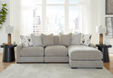 Furniture City Biloxi - Ashley Furniture - Aslan Court Sectional - RAF 3-Piece Sofa Sectional with Chaise / Pebble - 20305S4