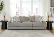 Furniture City Biloxi - Ashley Furniture - Aslan Court Sectional - RAF 3-Piece Sofa Sectional / Pebble - 20305S2