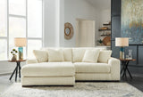 Furniture City Biloxi - Ashley Furniture - Lindyn Sectional - RAF 2-Piece Sectional with Chaise / Ivory - 21104S3