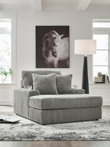 Furniture City Biloxi - Ashley Furniture - Lindyn Living Room - Chaise / Fog - 2110515