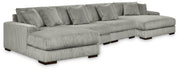Furniture City Biloxi - Ashley Furniture - Lindyn 4-Piece Sectional with Double Chaise - 4-Piece Sectional with Double Chaise - 21105S20