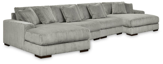 Furniture City Biloxi - Ashley Furniture - Lindyn 4-Piece Sectional with Double Chaise - 4-Piece Sectional with Double Chaise - 21105S20