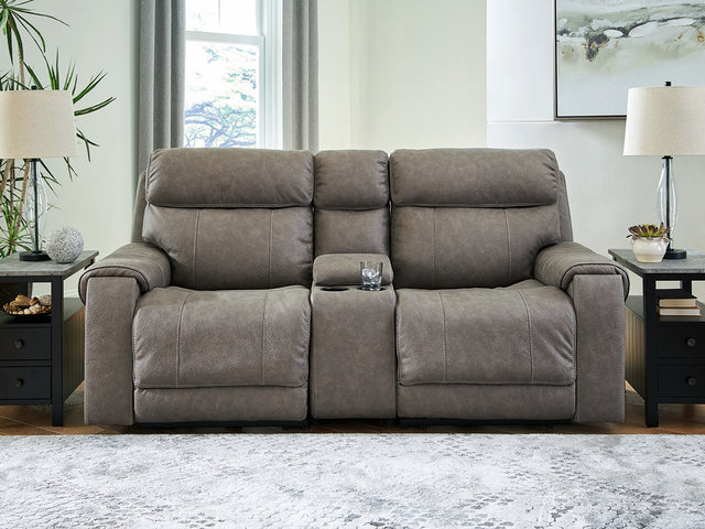Furniture City Biloxi - Ashley Furniture - Starbot Sectional - 3-Piece Power Reclining Sectional Sofa / Fossil - 23501S3