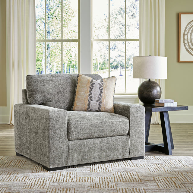 Furniture City Biloxi - Ashley Furniture - Dunmor Living Room - Ottoman / Graphite - 2490414
