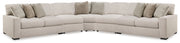Furniture City Biloxi - Ashley Furniture - Ballyton Sectional - RAF 5-Piece Sectional / Sand - 25102S3