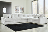 Furniture City Biloxi - Ashley Furniture - Stupendous Sectional - RAF 6-Piece Sectional with Chaise / Alloy - 25903S21