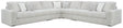 Furniture City Biloxi - Ashley Furniture - Stupendous Sectional - RAF 3-Piece Sectional with Double Chaise / Alloy - 25903S4