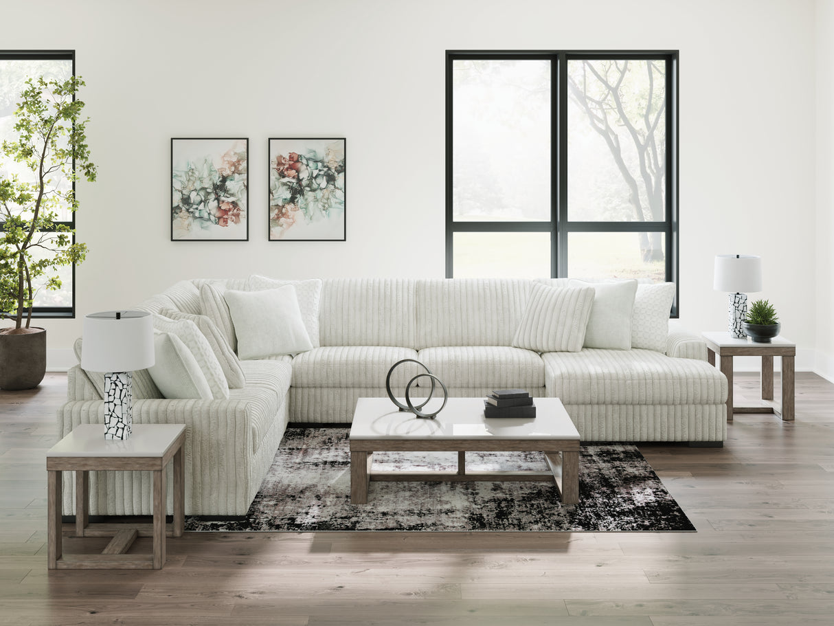 Furniture City Biloxi - Ashley Furniture - Stupendous Sectional - LAF 5-Piece Sectional with Chaise / Alloy - 25903S9
