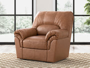 Furniture City Biloxi - Ashley Furniture - WillowBend Living Room - Rocker Recliner / Caramel - PC2770425
