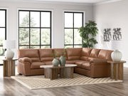 Furniture City Biloxi - Ashley Furniture - WillowBend Sectional - RAF 3-Piece Sectional / Caramel - PC27704S3