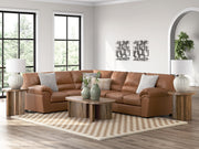 Furniture City Biloxi - Ashley Furniture - WillowBend Sectional - LAF 3-Piece Sectional / Caramel - PC27704S4
