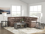 Furniture City Biloxi - Ashley Furniture - WillowBend Sectional - RAF 2-Piece Sectional / Umber - PC27705S1