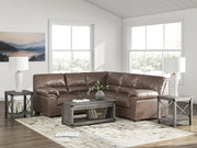 Furniture City Biloxi - Ashley Furniture - WillowBend Sectional - RAF 2-Piece Sectional / Umber - PC27705S1