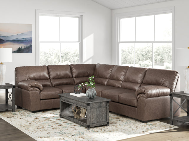 Furniture City Biloxi - Ashley Furniture - WillowBend Sectional - RAF 3-Piece Sectional / Umber - PC27705S3