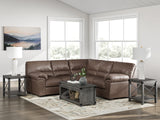 Furniture City Biloxi - Ashley Furniture - WillowBend Sectional - LAF 2-Piece Sectional / Umber - PC27705S2