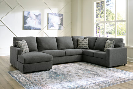 Furniture City Biloxi - Ashley Furniture - Edenfield Sectional - LAF 3-Piece Sectional with Chaise / Linen - 29004S2