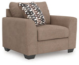 Furniture City Biloxi - Ashley Furniture - Triston-Peaks Living Room - Chair and a Half / Suede - 3020423