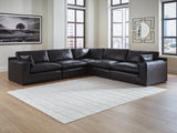 Furniture City Biloxi - Ashley Furniture - Emilia Sectional - RAF 5-Piece Sectional / Black - 30902S4
