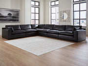 Furniture City Biloxi - Ashley Furniture - Emilia Sectional - RAF 6-Piece Sectional / Black - 30902S5